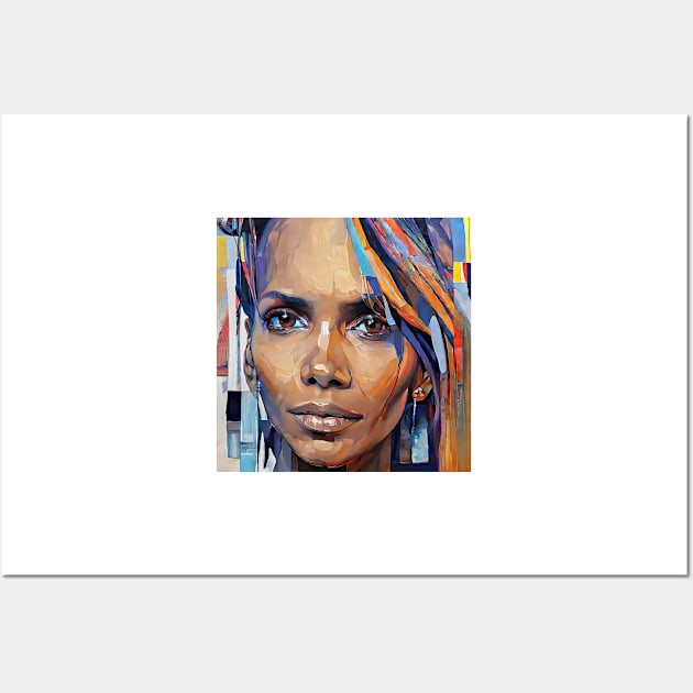 Halle`s colorful hair Wall Art by bogfl